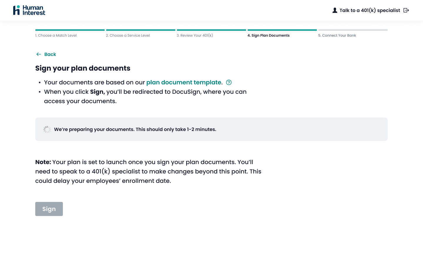 DocuSign integration